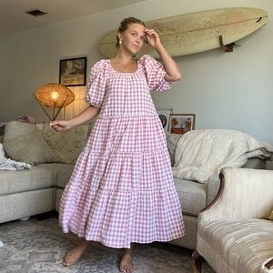 Clad and Cloth Red Picnic Dress